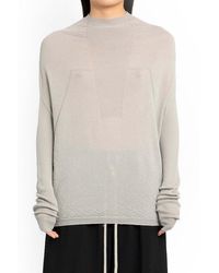 Rick Owens - Crater Knitted Crewneck Jumper - Lyst
