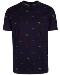 Paul & Shark - Shark Embroidered Crewneck T-shirt - Lyst