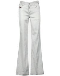 DIESEL - P-Ebbey Mid-Rise Flared Trousers - Lyst