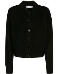 Sportmax - Buttoned Long-sleeved Cardigan - Lyst