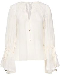 Guess - Peasant Blouse - Lyst