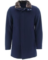 Herno Wool Coat - Blue