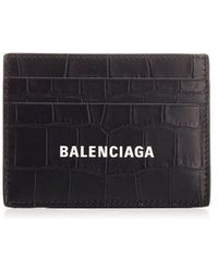 Balenciaga - Card Holder With Logo, - Lyst