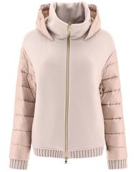 Herno - Down Jacket With Contrasting Textures - Lyst