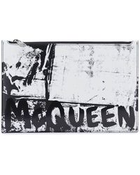 Alexander McQueen - Graffiti Flat Pouch - Lyst