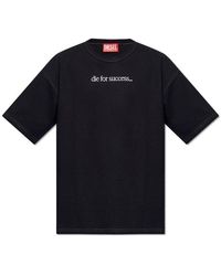 DIESEL - T-boxt-n6 Slogan Embroidered T-shirt - Lyst