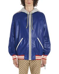 gucci tiger print shell bomber jacket