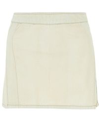 Palm Angels - Logo-patch Denim Mini Skirt - Lyst
