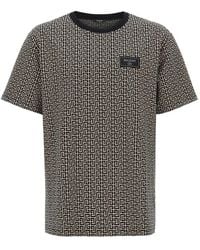 Balmain - T-Shirt With Monogram - Lyst