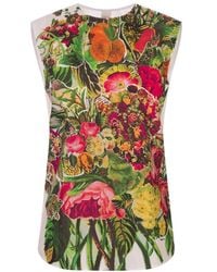 Marni - Sleeveless Top With Mystical Bloom Print - Lyst