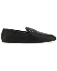 Ferragamo - Gancini-Plaque Round-Toe Loafers - Lyst