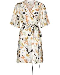 Alysi - Abstract Printed Short-sleeved Dress - Lyst