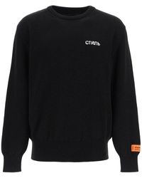 Amiri Wool Military Patch Knit Jumper 