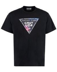 Versace - Printed Cotton T-shirt - Lyst