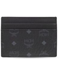 MCM - All-over Logo Printed Card Holder - Lyst