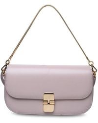 A.P.C. - Grace Pink Leather Bag - Lyst