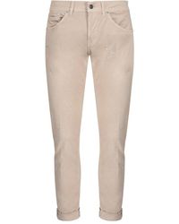 Dondup - Button Detailed Straight Leg Jeans - Lyst