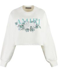 Amiri - Logo Detail Cotton Sweatshirt - Lyst