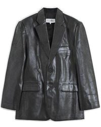 MM6 by Maison Martin Margiela - Coated Suit Jacket - Lyst