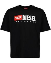 DIESEL - T-Boxt-Div Logo Printed T-Shirt - Lyst