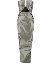 Rick Owens - 'Prown' Maxi Dress With Cut-Out Detail - Lyst