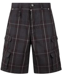 Dior - Checked Cargo Shorts - Lyst