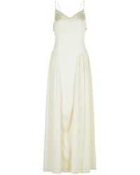 ROTATE BIRGER CHRISTENSEN - Polyester Evening Dress With Lace Accents - Lyst