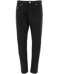 Brunello Cucinelli - Embroidered Jeans - Lyst