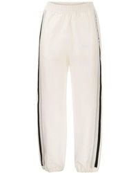 Moncler - Sporty Piqué Trousers For - Lyst