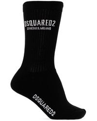 DSquared² - Cotton Socks With Logo, - Lyst