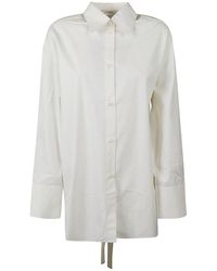 Rohe - Open Back Buttoned Mini Shirt Dress - Lyst