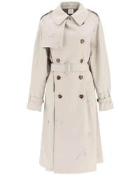 Femme Vêtements Manteaux Imperméables et trench coats Trench-coat Everest en mélange laine avoine Rails en coloris Neutre 