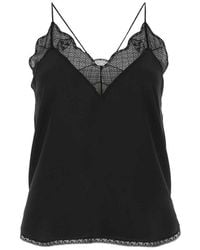 Zadig & Voltaire - Christy Lace Detailed Camisole - Lyst