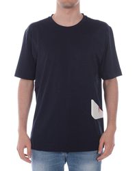 Fendi Bag Bugs Printed T-shirt - Blue