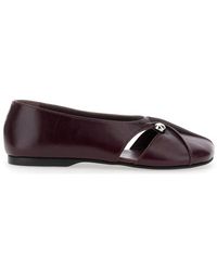 フラットシューズ ALOHAS Ravena Rift Burgundy Leather Ballet Flats Alohas Ravena Ballet Flats in Black | Lyst Canada