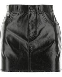 Saint Laurent High-waisted Mini Skirt - Black