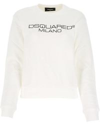 DSquared² - Logo Printed Crewneck Sweatshirt - Lyst