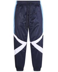Dolce & Gabbana - Blue And White Track Pants - Lyst