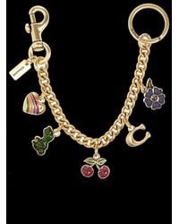 COACH - Motif Chain Bag Charm - Lyst