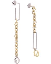 Givenchy G Link Asymmetrical Earrings - Metallic
