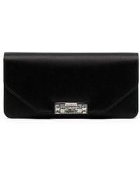 Gucci - Logo Embellished Foldover Top Clutch Bag - Lyst