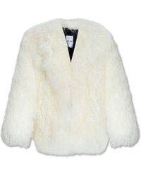 The Attico - Faux-fur Short Coat - Lyst
