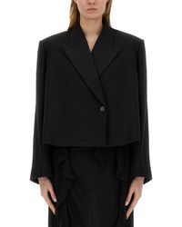 KHAITE - Mini Cropped Jacket - Lyst