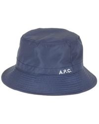 A.P.C. - Logo Print Wide Brim Hat - Lyst