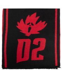 DSquared² - Scarf With Logo, - Lyst
