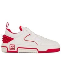 Christian Louboutin - Astroloubi Studded Leather Low-Top Trainers - Lyst
