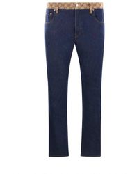 Gucci - Tapered Denim Pants - Lyst