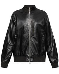 Paul Smith - Leather 'Bomber' Jacket - Lyst