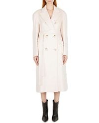 Sportmax - Belted Double-breasted Coat - Lyst