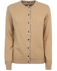 Barbour - Long-sleeved Knitted Cardigan - Lyst